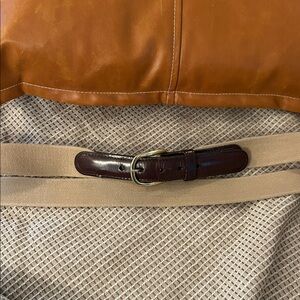 Source Unknown Tan and Brown Men's Belt Bag